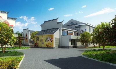 新中式古建筑3D模型下载